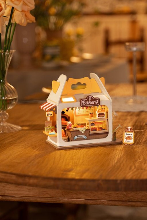 DIY House Teddy's Breadbox, Robotime, DS033, 16x9x14.5cm