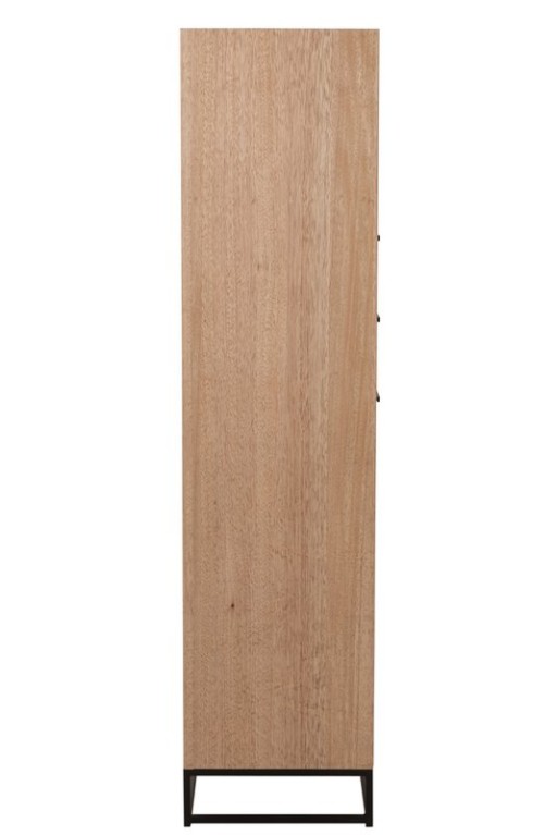 J-Line cabinet High Zigzag cabinet - wood/metal - natural/black