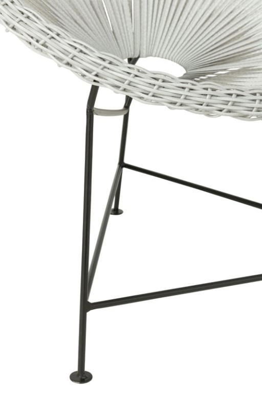 J-Line chair Acapulo - rattan/metal - white