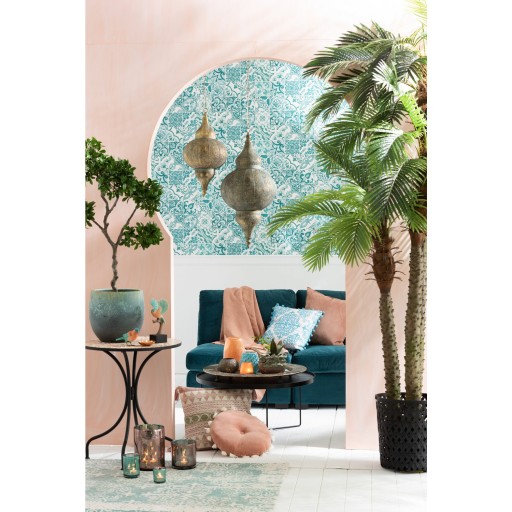 J-Line Palmboom 3Delig Real Touch In Pot Plastiek Groen