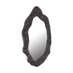 Morina Black Alu Mirror Organic Oval Shape