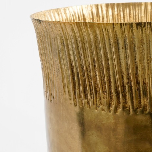Xavier Plantenpot - H26 x Ø25 cm - IJzer - Goud