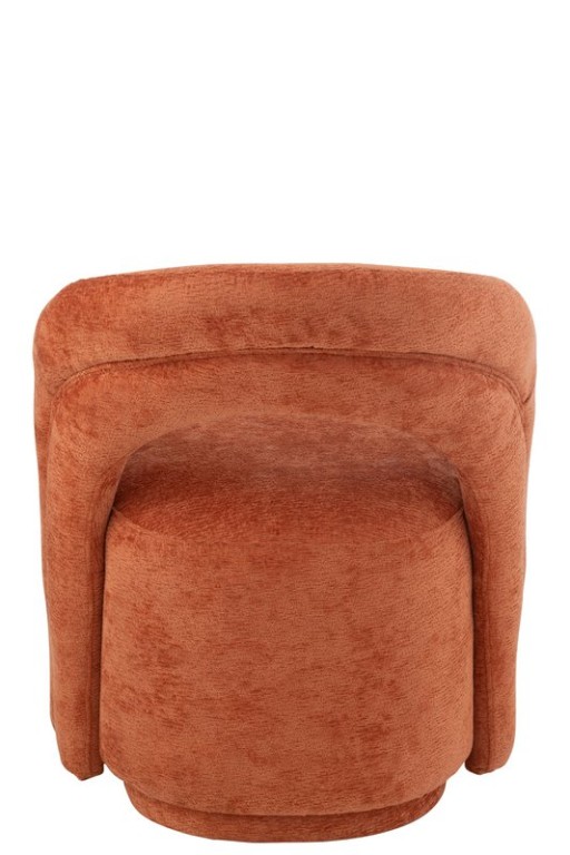 J -Line Chair Accent - Textile - Orange/Rust