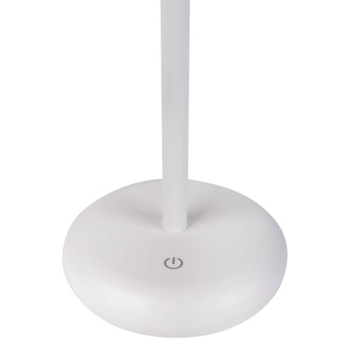 Cordless tablet light "Pasi" for outside and inside, made of metal and plastic in white, dimmable, with touch and memory function, approx. 26 cm high