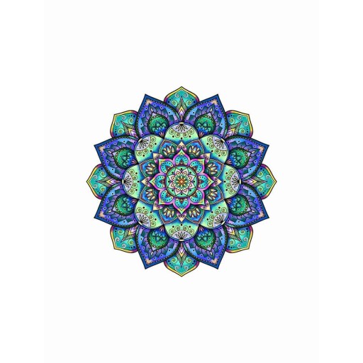 Logica Giochi Mandala Houten Legpuzzel Lotusbloem/Flower of Life, LG822, 27x27cm