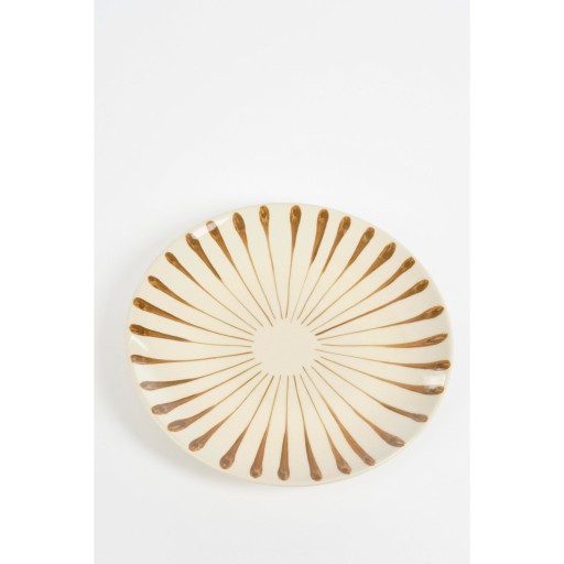 Elsie Dinerbord - Assorti - H3 x Ø26 cm - Steengoed - Bruin