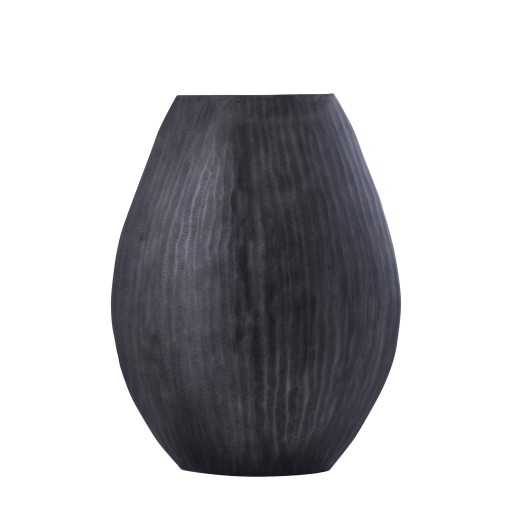 Jowad Graphite Alu Sheet Pot Ribbed High Oval M