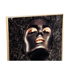 Melani Glass Art Wall Picture Shimmer Gold Woman