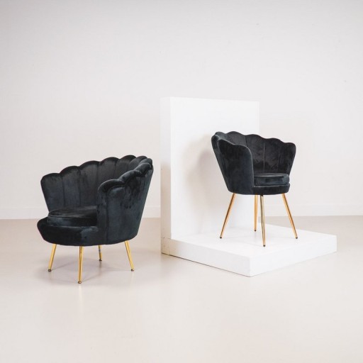 Fauteuil Chair - Shell - Black - 84x76x82cm