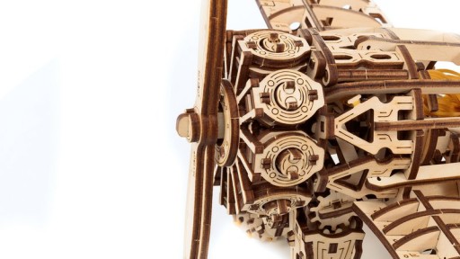 Eco Wood Art 3D Mechanical Puzzle Airplane, 1607, 42x28.7x15.4cm