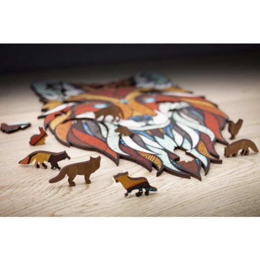 Eco Wood Art (EWA) Houten Legpuzzel Vos/Fox Size S, 1850, 27,9x19,5x0,5cm