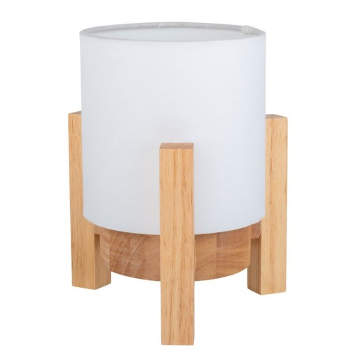 Ackitical lamp "Madita" 19 cm high, in white/nature, with integrated LED, dimmable with touch sensor