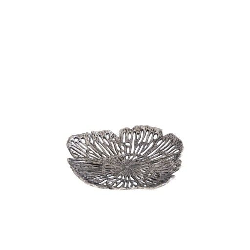 Ryhann Nickel Casted Alu Flower Wall Deco Bowl S