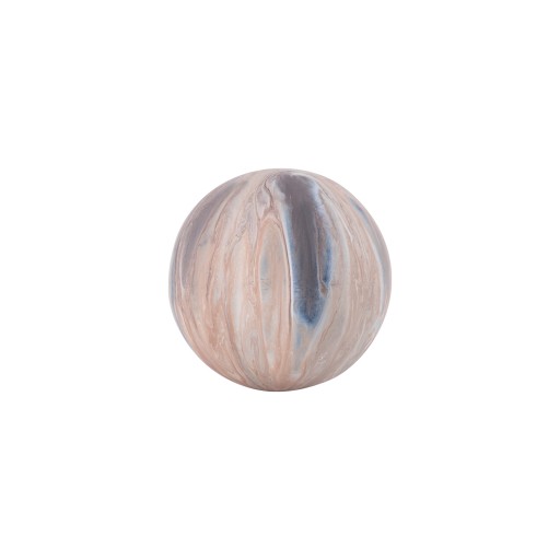 Meriko Brown Round Iron Ball Statue Matt Enamel L