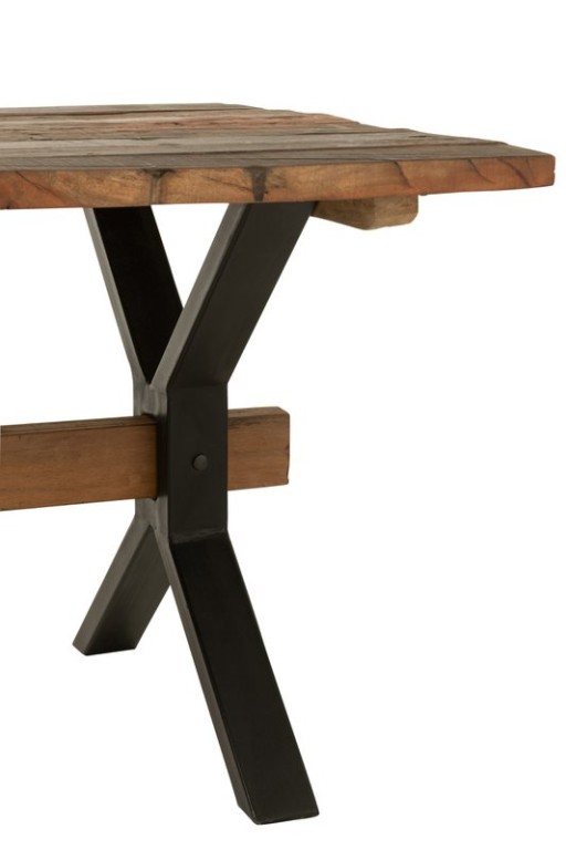 J-Line Dining Table Outdated Wood Brown