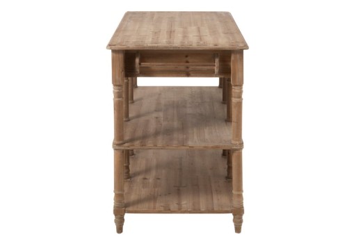 J-Line Console 6 Drawers Wood Natural