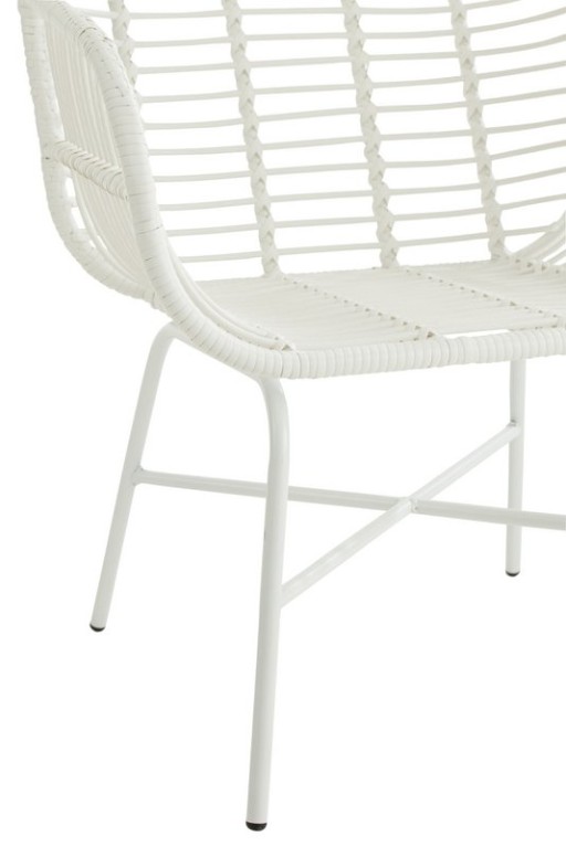 J-Line Rachelle outdoor chair - metal - white