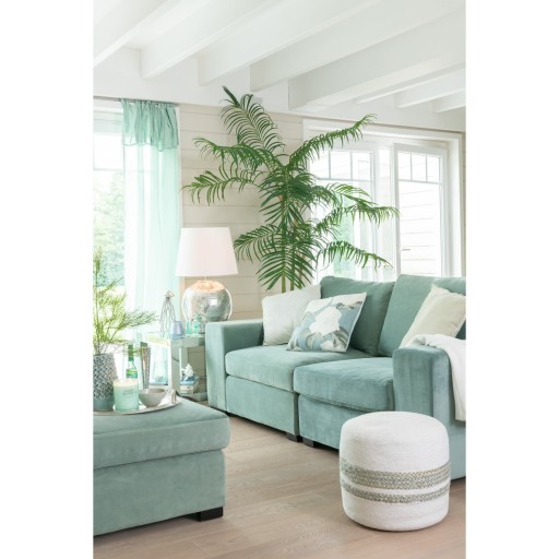 J-Line plant Bamboepalm In Pot - kunststof - groen/zwart - large