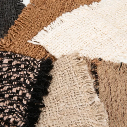 The Oh My Gee Bestekhouder - Beige Zwart - Set van 4