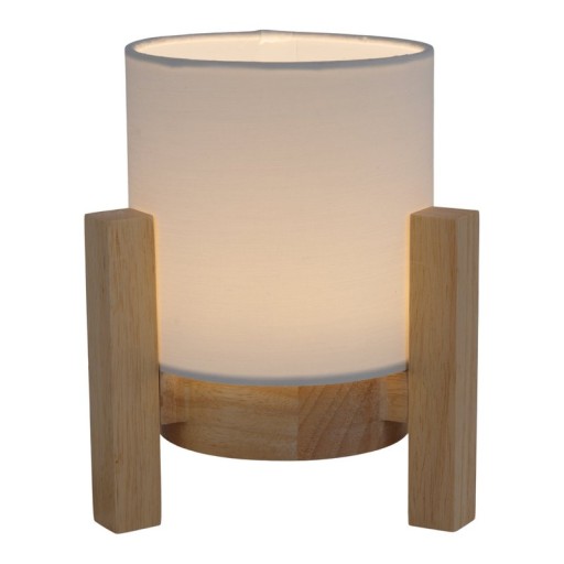 Ackitical lamp "Madita" 19 cm high, in white/nature, with integrated LED, dimmable with touch sensor