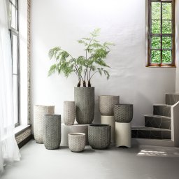 Suguna Grey Round Magnesium Pot Square High SV3