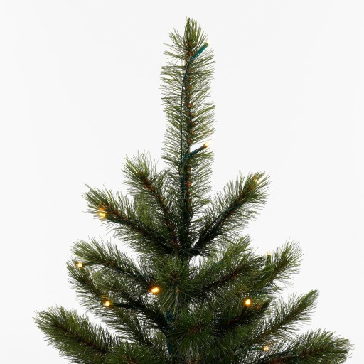 Bristlecone Kunstkerstboom met LED Verlichting - H155 x Ø99 cm - Donkergroen