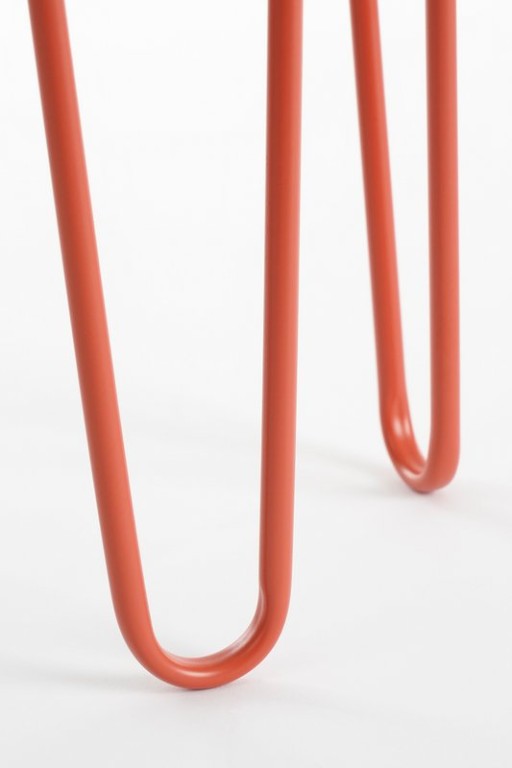 Stanly flowerpot on standard - Set of 2 - L42 x B21 x H46 - Metal - Peach