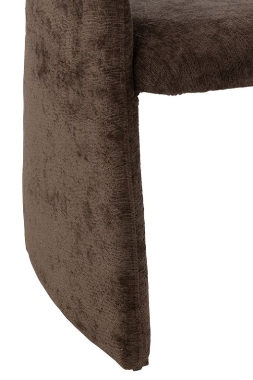 J-Line Anise Chair Textile Dark Brown