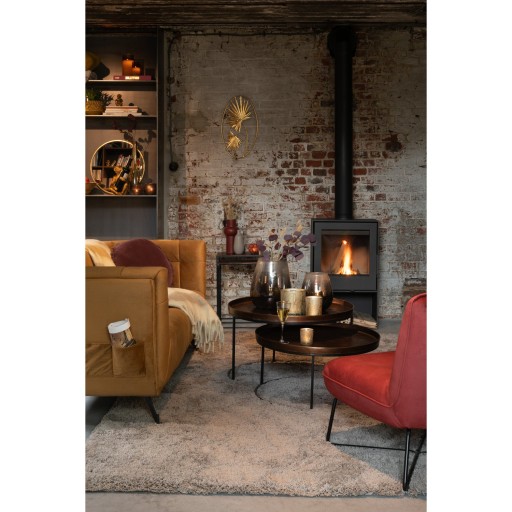 J-Line bijzettafel Rond - aluminium - roest