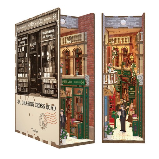 Tonecheer DIY Book Nook 84 Charing Cross Road | Miniatuur Diorama Kit, TQ114