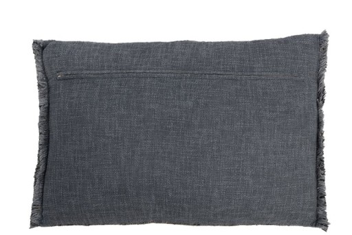 J-Line cushion Etnic Rectangle - cotton - blue/beige