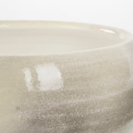 Lester Plant Bowl - H12 x Ø28 cm - Terracotta - Light Grey