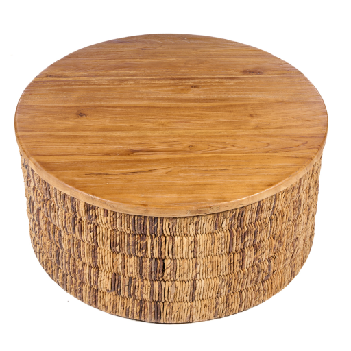Abaca ronde natuurlijke Magani salontafel - naturel