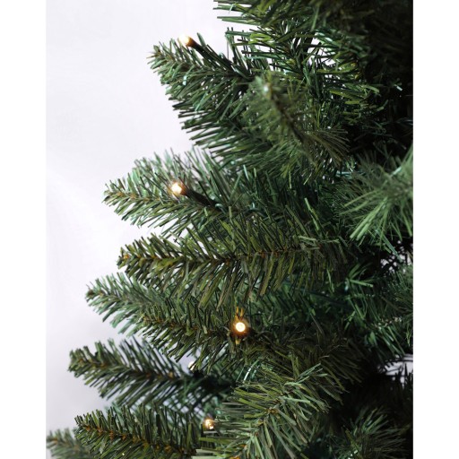Black Box Trees Riverton Kunstkerstboom in Pot met LED Verlichting - H90 x Ø58 cm - Groen