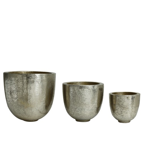 Mirella Gold Brush Aluminium Pot Set | 3 Maten, Luxe Binnenpotten - Product afbeelding