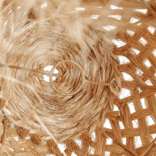 The Abaca Jelly Fish Pendant - Natural - S