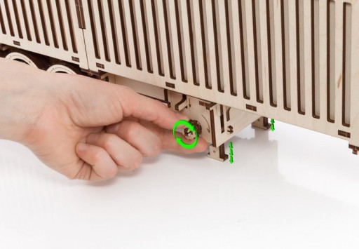 3D Houten Puzzel Container-Semitrailer for Truck “Road King”, Eco Wood Art, 3724, 52,3x10,8x16,9cm