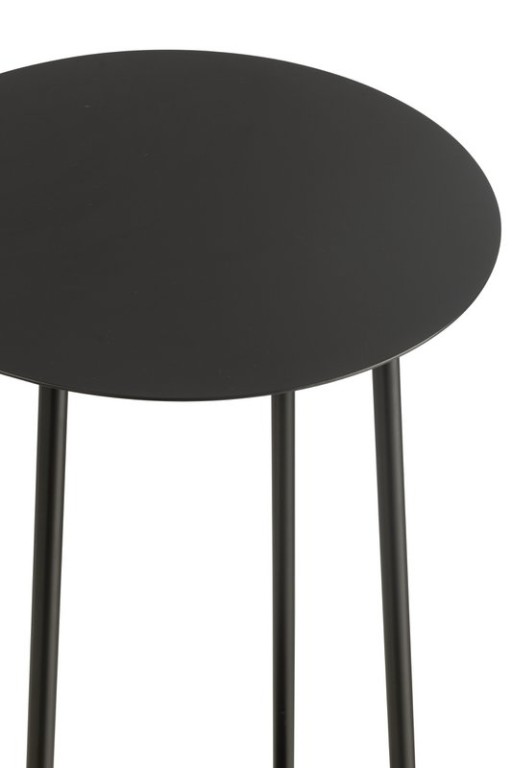 J-Line Flower Stand Two Metal Black