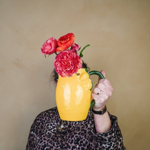 Vase- Lemon- Stoneware- Yellow- 17,5x12,5x18cm