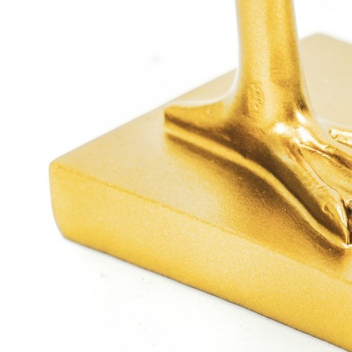 Ornament - Flamingo - Polyresin - Gold - 16,5x10x39cm