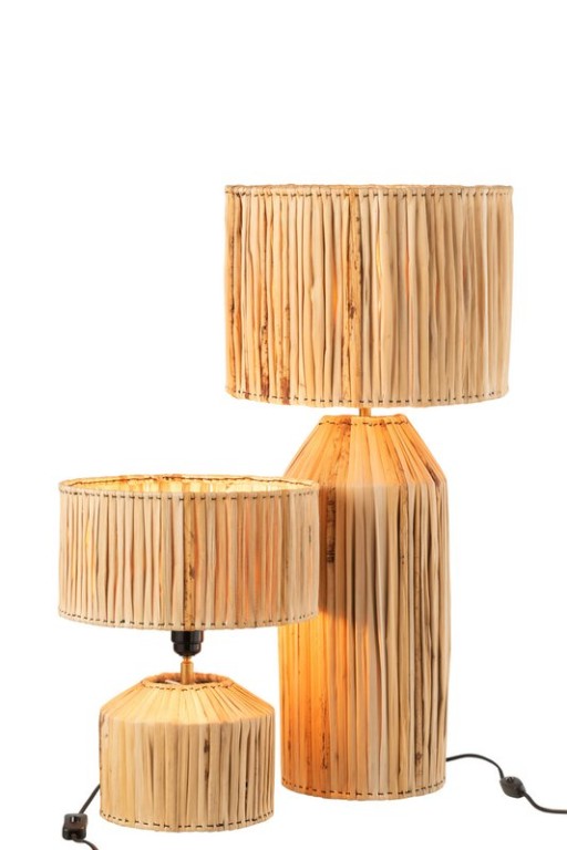 J-Line lamp Hanna Banana Leaves - jute - natural
