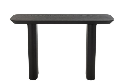 J-Line Console Large Veneer/Fir Wood Black