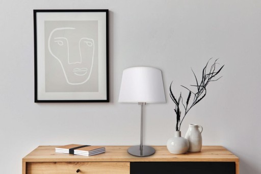 Table lamp "Bologna" H: 45cm beige