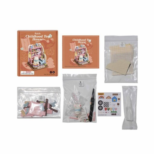 DIY House Childhood, Robotime, DS027, 7x7x10cm