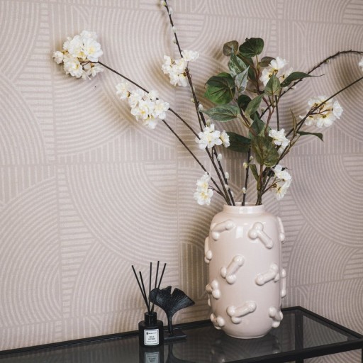 Vase - Dick - Ceramics - Beige - 17x17x27cm