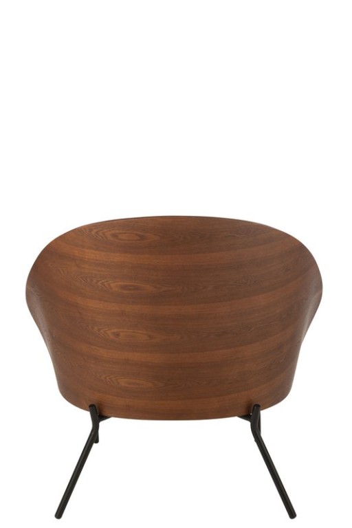 J-Line Lounge chair Plywood/Metal Brown/Beige