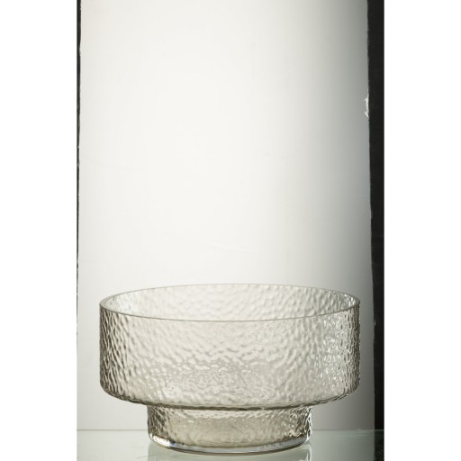 J-Line vaas Laag Betty - glas - transparant - Ø 28 cm