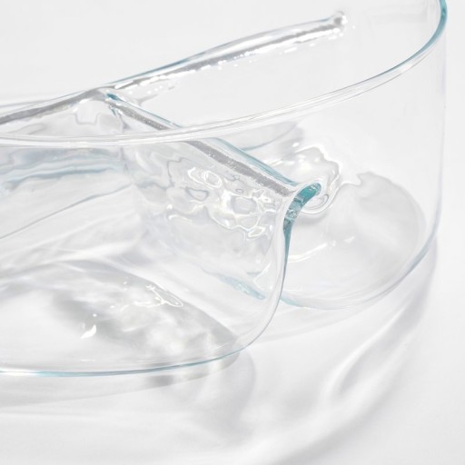 Linda Snack bowl with compartments - H9 x Ø26 cm - Glass - Transparent