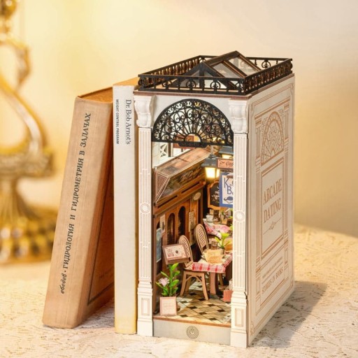 DIY Book Nook Boekensteun Arcade Dating, Robotime, TGB10, 19,5x10,6x25,5cm