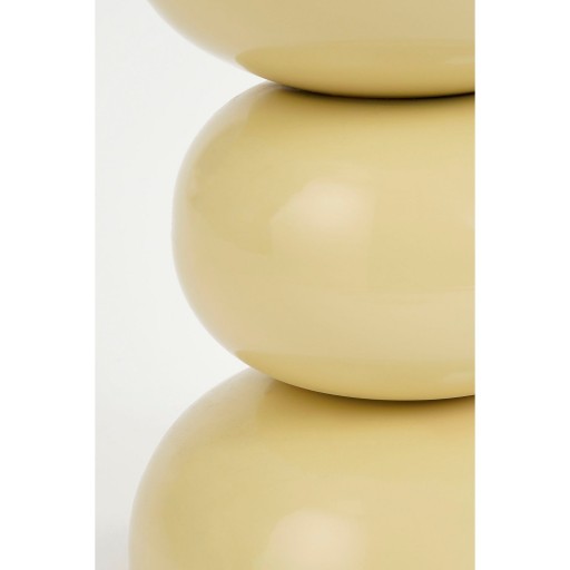 Luna Bijzettafel - H46 x Ø32 cm - IJzer - Beige